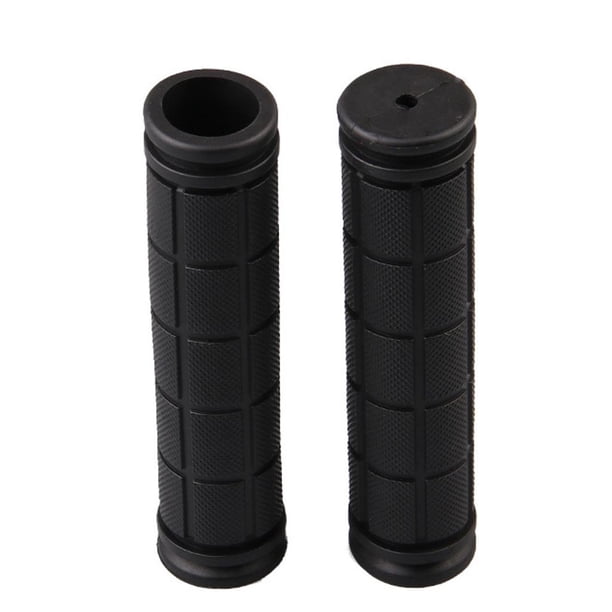 Empuñadura de goma suave para manillar de bicicleta, 12 cm, para BMX, MTB, carretera, bicicleta infantil Negro