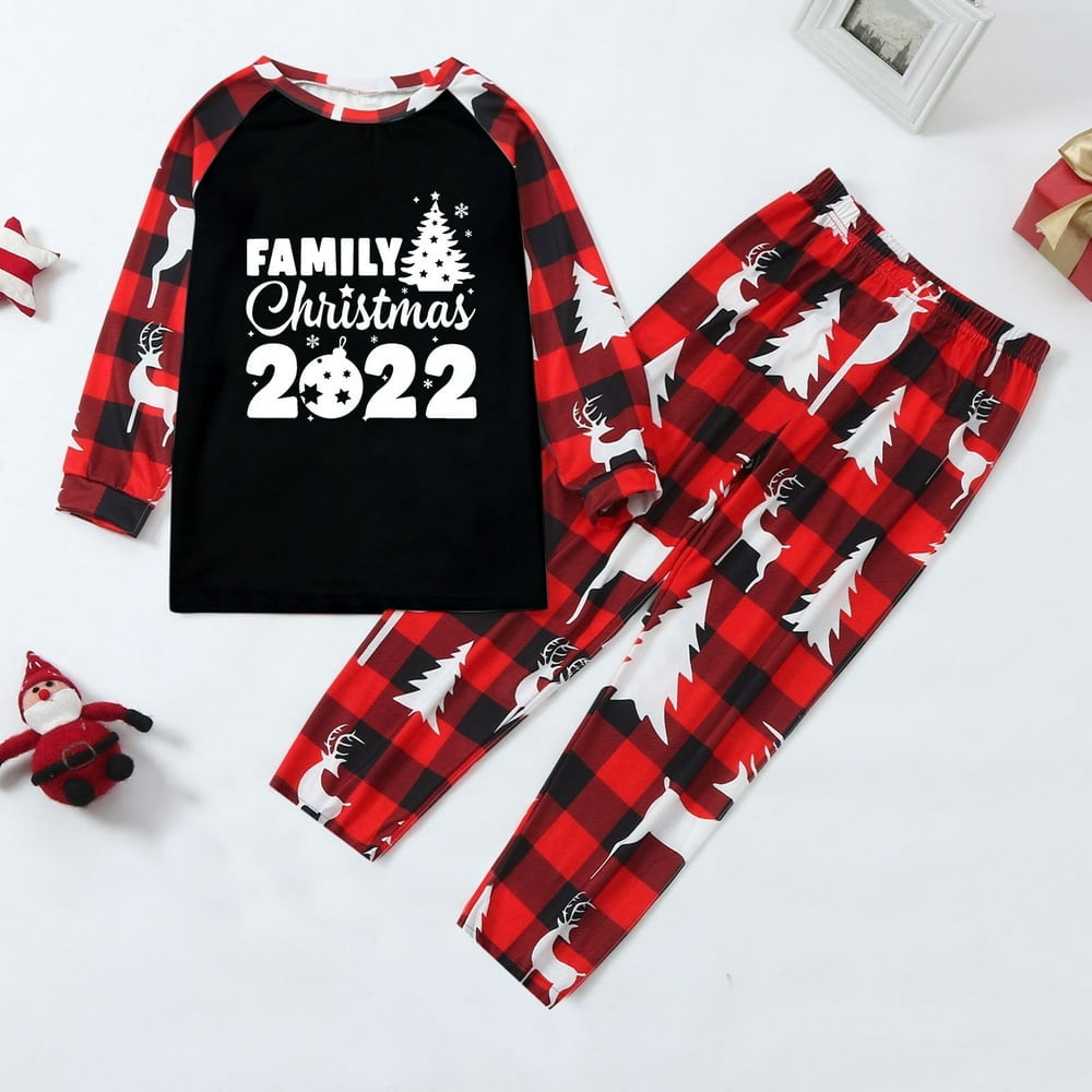 Matching Kids Christmas Pajamas Letter Kids Organic Cotton Kids Christmas Pajamas Walmart
