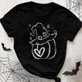 thumbnail image 2 of Blusa de Manga Corta Con Cuello Redondo Para Mujer, Informal, A La Moda, Con Estampado de Cuello Redondo Odeerbi ODB180302, 2 of 6