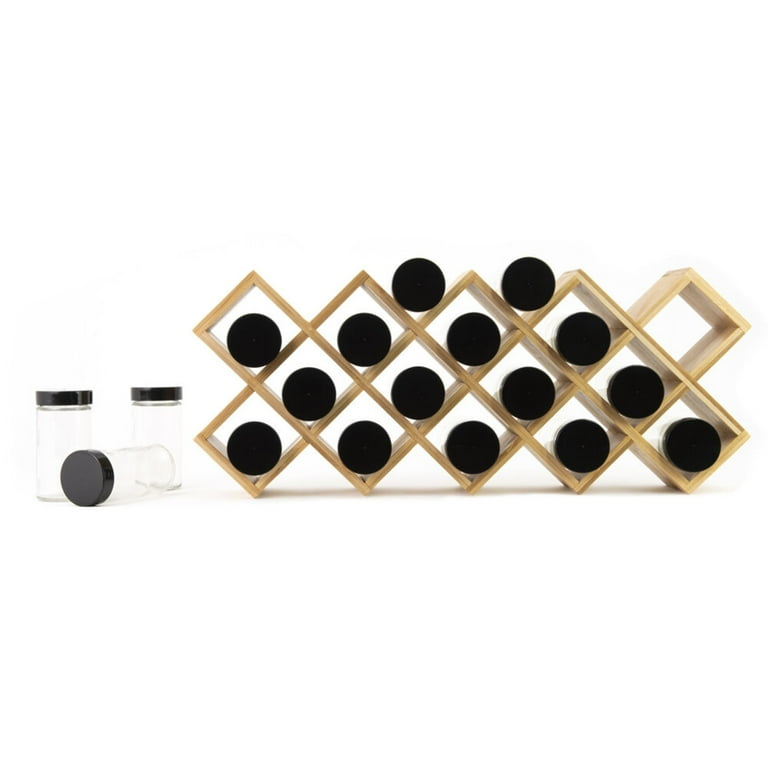 Bamboo criss cross spice rack hotsell