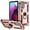 Rosegold, variant on Motorola Moto G Stylus 5G 2022 Case, Heavy Duty Shockproof Full Body Protective Phone Cover Built in Rotatable Magnetic Ring Holder Kickstand For Moto G Stylus 5G 6.8 inch 2022,Rosegold
