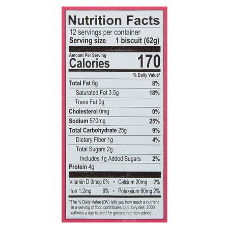 Mary B's Southern Made Biscuits, 26.4 oz, 12 Count (Frozen)