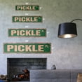 thumbnail image 2 of PICKLE Vintage Aluminum Street Sign dill lover kosher pickled spear rustic metal tin | Indoor/Outdoor |  18" Wide, 2 of 4