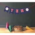 thumbnail image 2 of Inkdotpot Party Decorations For KidsI Am TenPennant Banner Flags For Boy BaseballBirthday BuntingParty Garland, 2 of 4