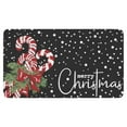thumbnail image 2 of Area Rugs,Merry Christmas Door Mat Christmas Candy Cane Doormat Indoor Outdoor Entrance Floor Rug Non Slip Winter Christmas Decor Rubber Welcome Mats, 2 of 7