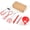 Cowhide boxed red 6-piece set (iron plating), variant on Multi-Purpose 6-in-1 Canning Tool Kit, Safe Heat-Resistant Kitchen Utensils-Cowhide boxed black 6 piece set (iron plating)