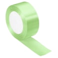 thumbnail image 1 of Unique Bargains 1.5 Inch Wide 24 Yards Satin Ribbon, Double Face Solid Crafts Roll for Party Home DIY Wrapping Decoration, Light Green, 1 of 6