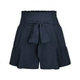 thumbnail image 1 of Aayomet Shorts de Course pour Femmes, Culottes Décontractées, Design Simple et Exquis (Marine, m), 1 of 4