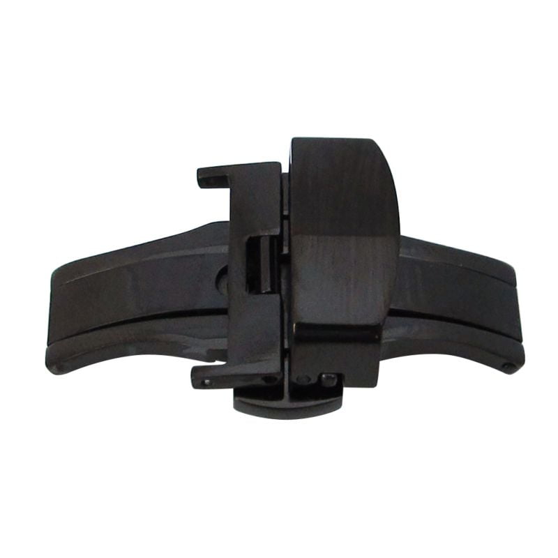 Watch Push Button Hidden Clasp Automatic Double Clip Stainless Steel