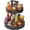 Smoke Grey, variant on 2-Tier Rotating Organizer with Handle - Adjustable Shelf, 360? Lazy Susan Turntable for Kitchen Countertop, Bathroom, Pantry - Multi-Functional Storage for Spices, , Snacks, Fruits