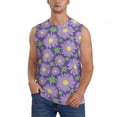 thumbnail image 2 of Fotbe Men's Daisies Flowers Print Men's Sleeveless Muscle Tank Tops Casual T-Shirts for Gym Workout Beach-3X-Large, 2 of 8