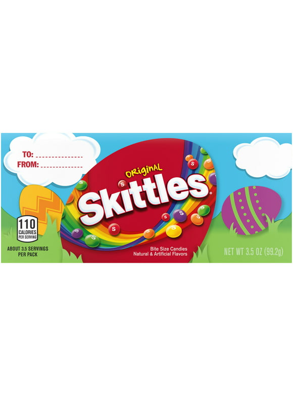 Skittles Original Easter Chewy Candy Basket Stuffers - 3.5 oz Box