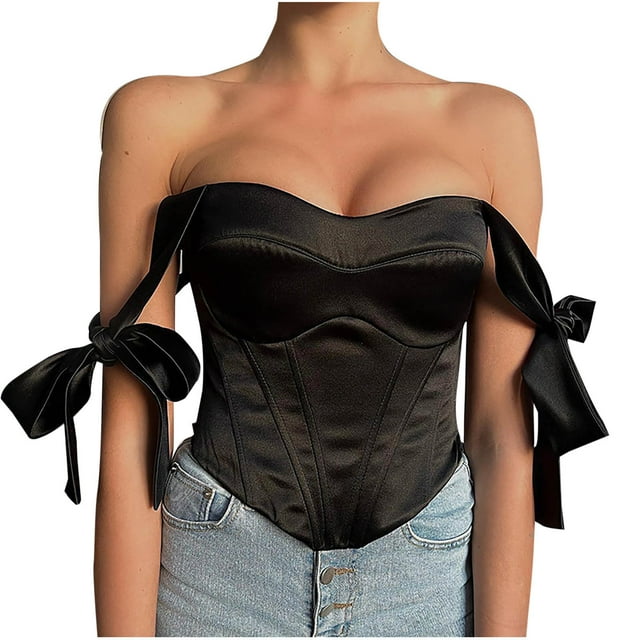 Solid Color Backless Camisole Shapewear - Adjustable Ribbon Waist for Tummy Control & Night Out Looks