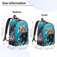 thumbnail image 2 of Easygdp Underwater Diving Cat Mochila de Lona Resistente para Laptop, Compatible con Laptops de 15 a 17 pulgadas, Ideal para Escuela, Trabajo y Viajes-Medium, 2 of 5
