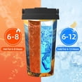 thumbnail image 5 of Daiia Elegant Sunset Sunflower Printed Stainless Steel Tumbler with Lid and Straw, Double Wall Vacuum Insulated Coffee Tumbler Travel Coffee Mug with Leak Proof Lid, 5 of 8