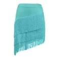 thumbnail image 4 of Angala Carnival Fringe Skirt Bohemian Style Asymmetrical Hem Mini Skirt With Flowy Tassel Details For Casual Party Wear Beautiful Stylish Women's Skirt, 4 of 4