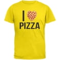 thumbnail image 1 of T-Shirt Jeunesse Jaune Pizza Pepperoni I Heart, 1 of 1