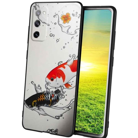 Compatible with Samsung Galaxy A02S(US Model) Phone Case, Lucky-Koi-Fish-10 Case Silicone Protective for Teen Girl Boy Case for Samsung Galaxy A02S(US Model)