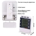 thumbnail image 3 of 2X Temporizador Digital 100 Horas Triple Cuenta Atrás / Arriba Temporizador de Reloj Cocina Temporizador de Cocina con Pantalla LCD Soporte Magnético de Alarma Fuerte, 3 of 5