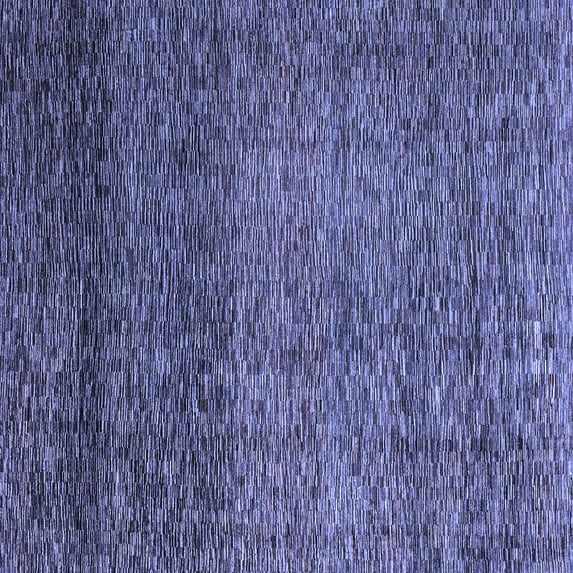 Ahgly Company Machine Washable Indoor Square Abstract Blue Modern Area Rugs, 5' Square