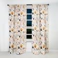 thumbnail image 2 of Designart "Yellow Floral Meadow Elegance" Floral Room Darkening Curtain Panel, 2 of 6