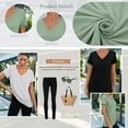 thumbnail image 4 of SUNBS Womens Short Sleeve V Neck Tee Shirts Casual Summer Tops for Women Casual Blouses, 4 of 7