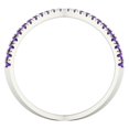 thumbnail image 3 of Statement Engagement Ring for Women - 0.245ct Natural Amethyst in 14K White Gold Promise Ring, 3 of 6