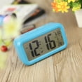 thumbnail image 3 of LED Reloj despertador digital Repetición Snooze Sensor activado por luz Luz de fondo Eccomum Azul, 3 of 7