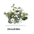 thumbnail image 3 of Guozer Clearance Green-wreath for Candlesticks 1PCS Mini Wreath Candle Rings Wreaths Christmas Centerpieces for Tables, 3 of 6