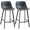 Black, variant on HOMCOM 27" Counter Height Bar Stools Set of 2, Industrial Kitchen Stools