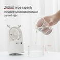 thumbnail image 3 of Small Cooling Misting Fan - Rechargeable Personal Fan With Large Water Tank And 3 Speeds, 3 of 5