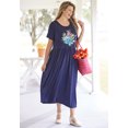 thumbnail image 5 of Woman Within Plus Size Short-Sleeve Scoopneck Empire Waist Dress, 5 of 5