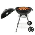thumbnail image 6 of Portable Charcoal Grills On Sale, Upgrade Steel Charcoal BBQ Grill with Wheels, Rustproof Grill for Barbecue Picnic Trailing Camping Outdoor, Easy To Clean, 18-Inch, Black, Q4550, 6 of 12