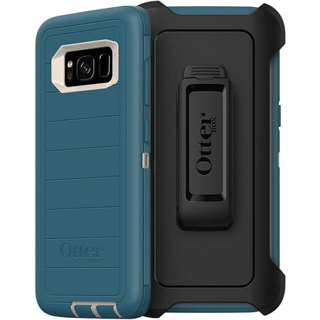 OtterBox Defender Series Rugged Case & Holster for Samsung Galaxy S8 - Non-Retail Packaging - Big Sur (with Microbial Defense)