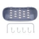 thumbnail image 5 of Fiudx Estante de Almacenamiento de Pared, Multifuncional para Cocina y Baño, con Escurridor y Ganchos, Diseño Compacto, Fácil Instalación, Material Pp, 266 G, Solución de Organización Versátil., 5 of 6