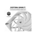 thumbnail image 6 of Corsair iCUE AF140 RGB Elite 140mm PWM Dual Fan Kit - Eight RGB LEDs Per Fan - AirGuide Technology - Fluid Dynamic Bearing - Zero RPM Fan Mode - Included iCUE Lighting Node CORE Controller - White, 6 of 7