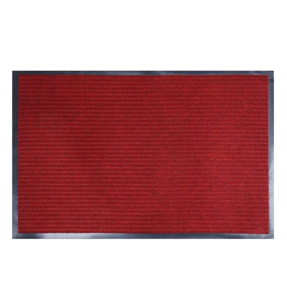 Heavy Duty Large Outdoor Indoor Entrance Doormat Red Waterproof Low Profile Entrance Rug Front Door Mat Patio Anti-Skid Rubber Back (Red,23" x 35")