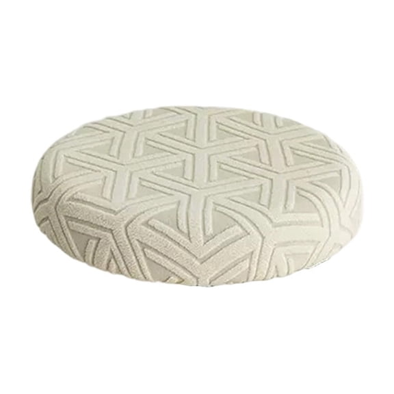 Stool Covers Round, Durable Stretchy Imitation Silkly Fabric Seat Cover with Elastic Band, Washable Round Protector, Fits 11.8-14.2 Inch Diameter Stools, for Kitchen Dining Room Home Decor