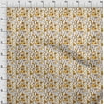 thumbnail image 4 of oneOone Velvet Yellow Fabric Kids Floral Craft Projects Decor Fabric Printed By The Yard 58 Inch Wide, 4 of 4