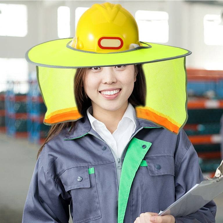 2pcs Wide Brim Hard Hat Covers Construction Hat Sun Shade Neck Protector  Helmet Sun Visor 
