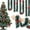 Bow, variant on 4 Pack 6.56ft Christmas Green Red Tinsel Garlands with Snowflake for Home Mantle Fireplace Stairs Door Xmas Tree Holiday Party Decor, Metallic Twist Hanging Tinsel Garland for Christmas Decorations