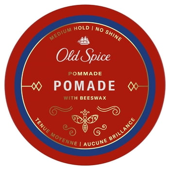 Old Spice Mens Hair Styling Pomade, Matte Finish, Medium Hold, 2.2 oz