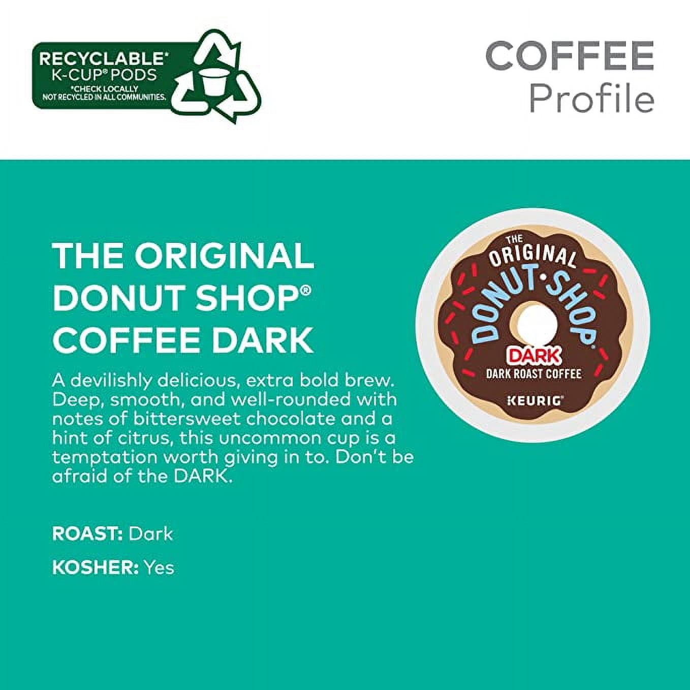The Original Donut Shop Dark Coffee, Keurig Single-Serve K-Cup Pods, Dark Roast, 32 Count