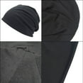 thumbnail image 2 of Zhuge 1 unisex double-layer solid color pile cap, thin pullover cap, used for clothing matching, gardening, beach (deep red), 2 of 2