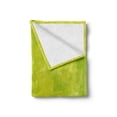 thumbnail image 2 of Lime Green Soft Flannel Fleece Blanket, Grunge Hazy Color Background with Scattered Blurry Shade Effects Mystic Print, Cozy Plush for Indoor and Outdoor Use, 50" x 60", Apple Green, by Ambesonne, 2 of 6