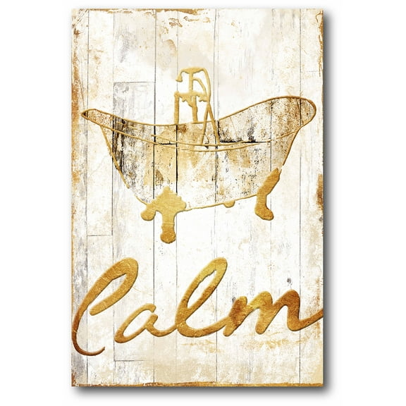 Golden Calm Gallery-Wrapped Canvas Wall Art, 12x18