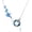 Style 4, variant on 925 Sterling Silver Circle Crystal Dolphin/Jellyfish/Whale/Shark/Sea Turtle Animal Lab Grown Diamond Pendant Necklace Jewelry Gifts for Mother Wife Lover Birthday Anniversary, with 18+2inch Chain