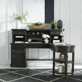 thumbnail image 2 of Harvest Home Black L Shaped Desk Set, 2 of 7