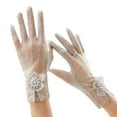 thumbnail image 2 of WCJM Gray Lace Women's Gloves Lace Summer Thin Ice Gloves, 2 of 7