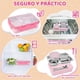 thumbnail image 4 of Lonchera Bento Box, Portátil Fiambrera Acero Inoxidable para Adultos con 5 Compartimentos, Luncheras Escolares 1150ML con Charola Extraíble, Tazón de Sopa y Bolsa Almuerzo, Fácil de Lavar, 4 of 7